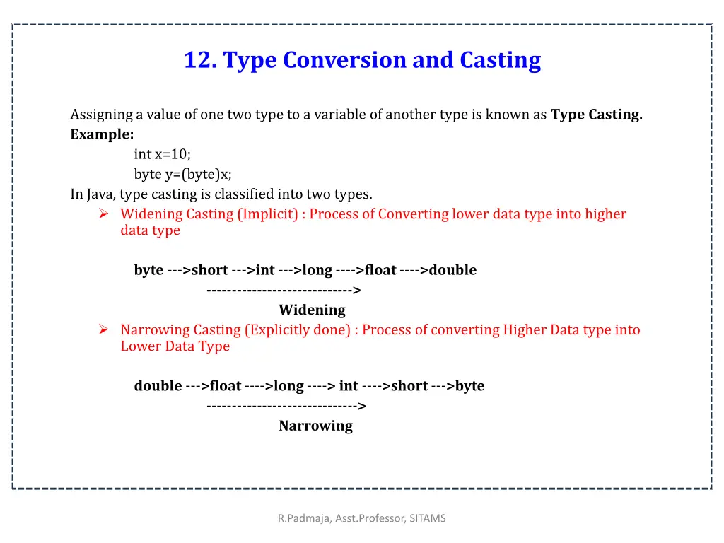 12 type conversion and casting