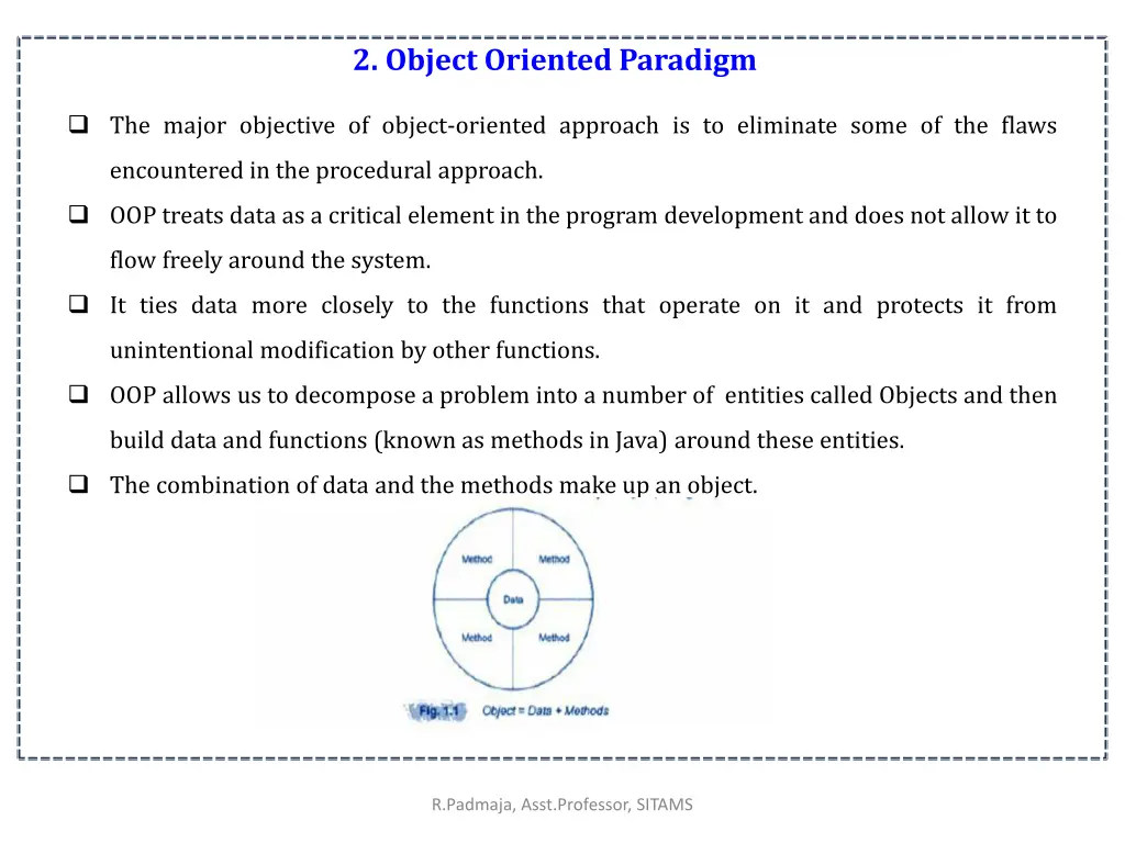 2 object oriented paradigm