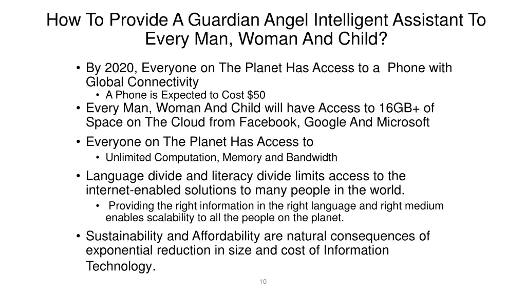 how to provide a guardian angel intelligent