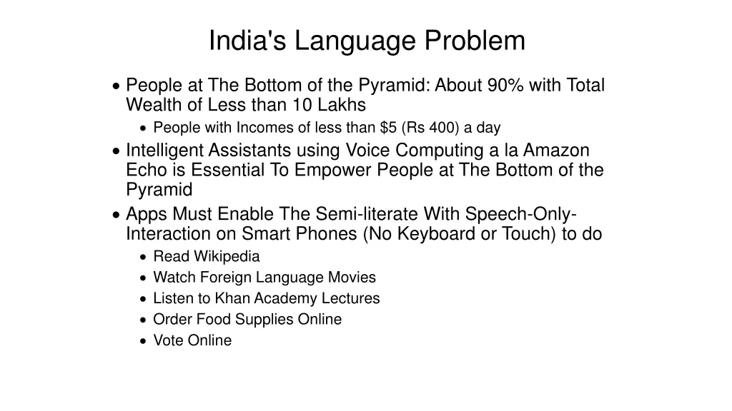 india s language problem