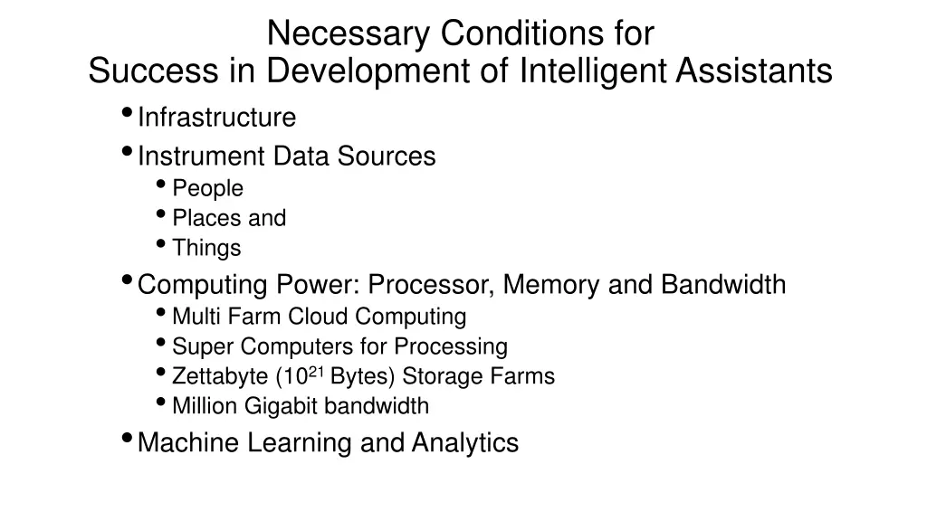 necessary conditions for success in development