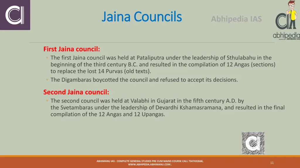 jaina jaina councils councils