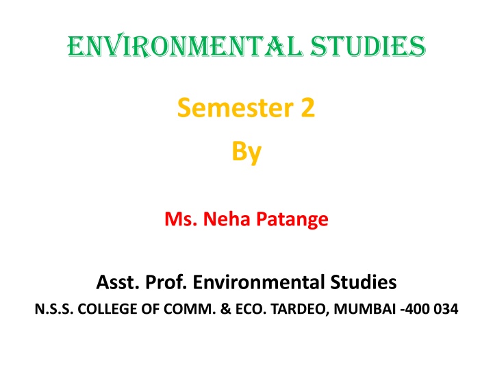 environmental studies