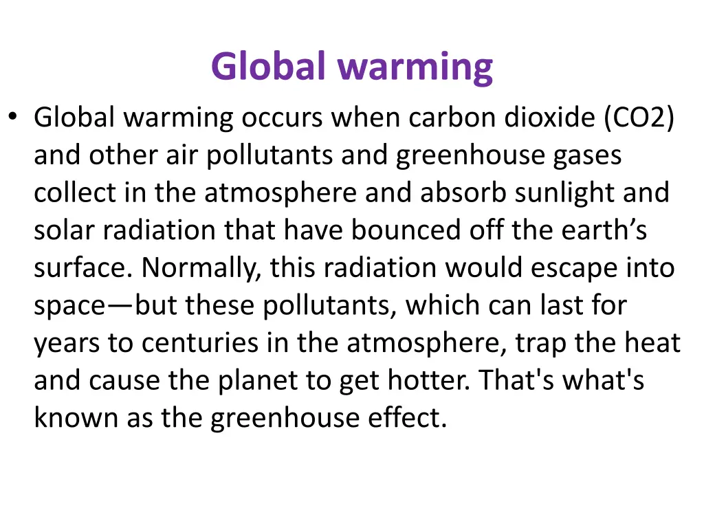 global warming