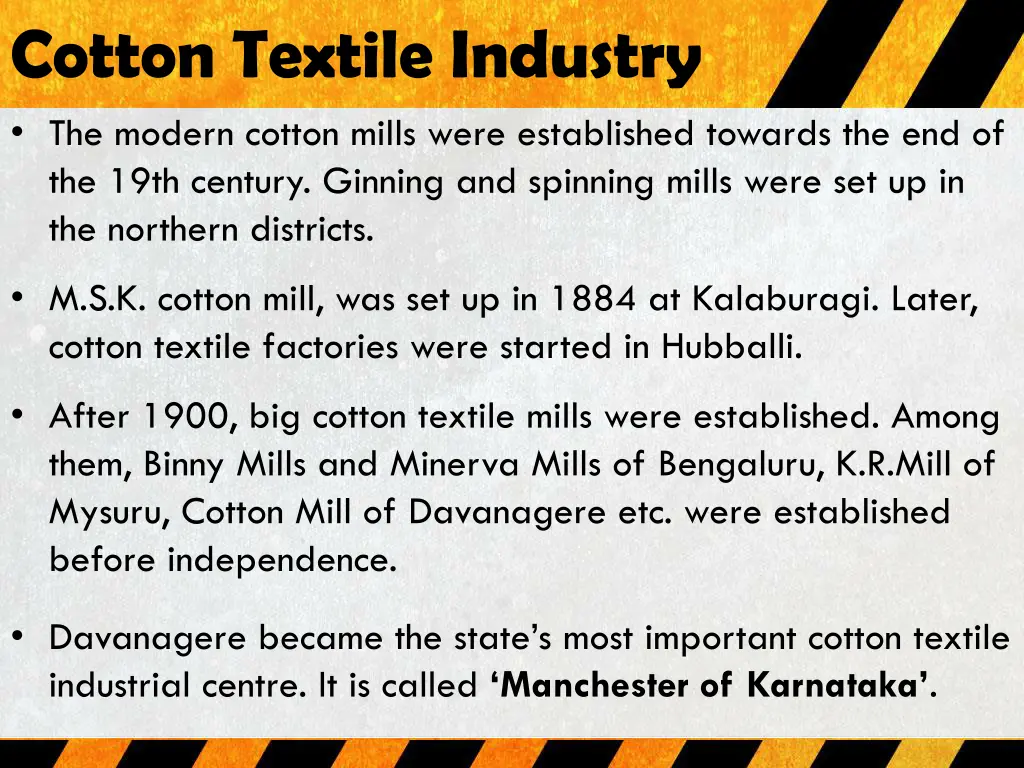 cotton textile industry the modern cotton mills