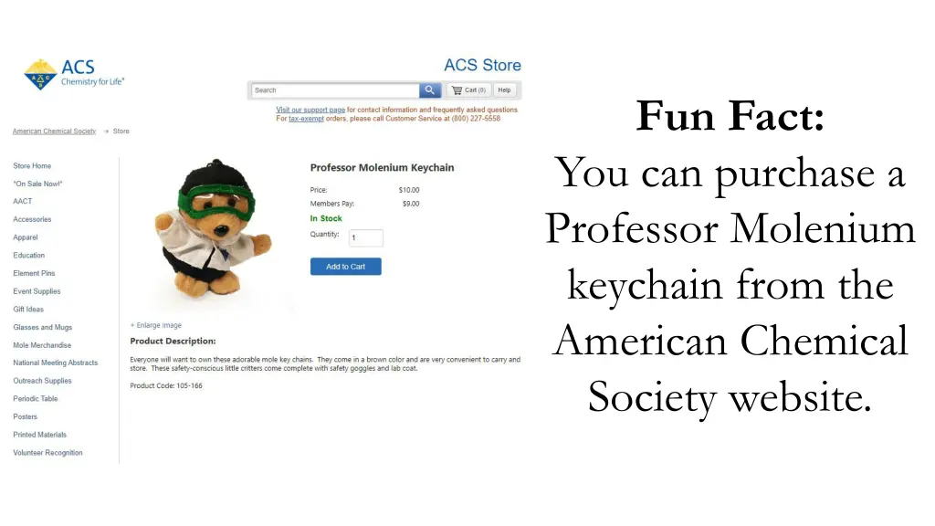 fun fact you can purchase a professor molenium