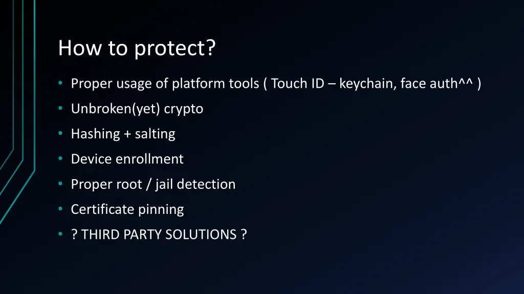 how to protect