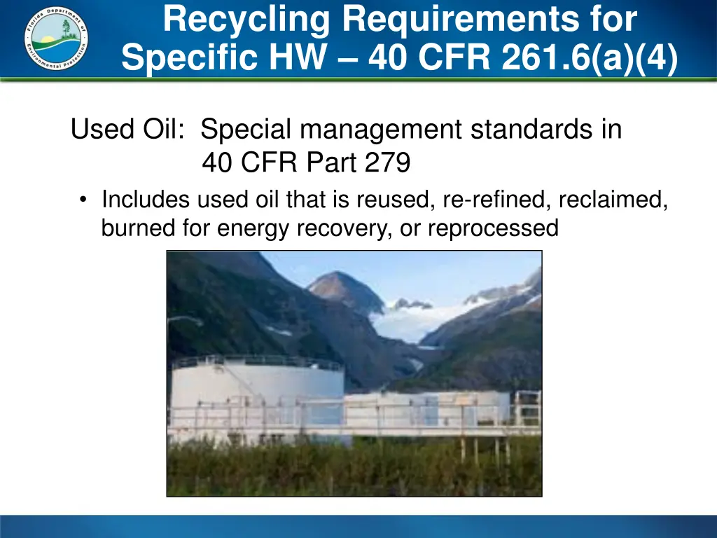 recycling requirements for specific 2
