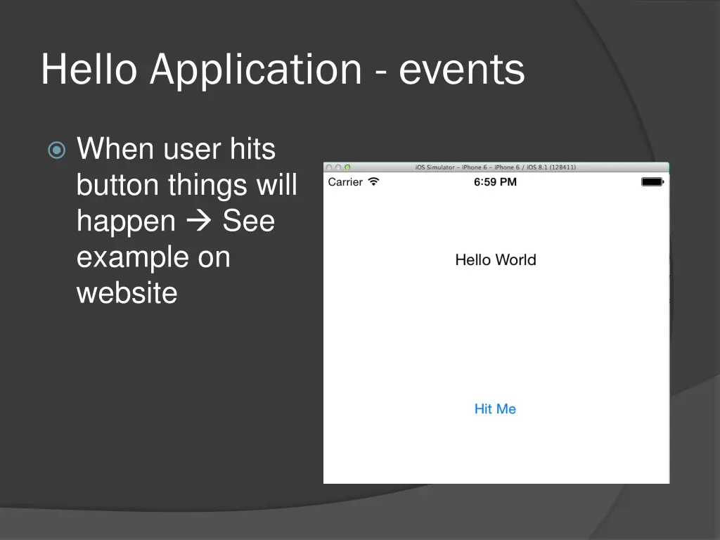 hello application events