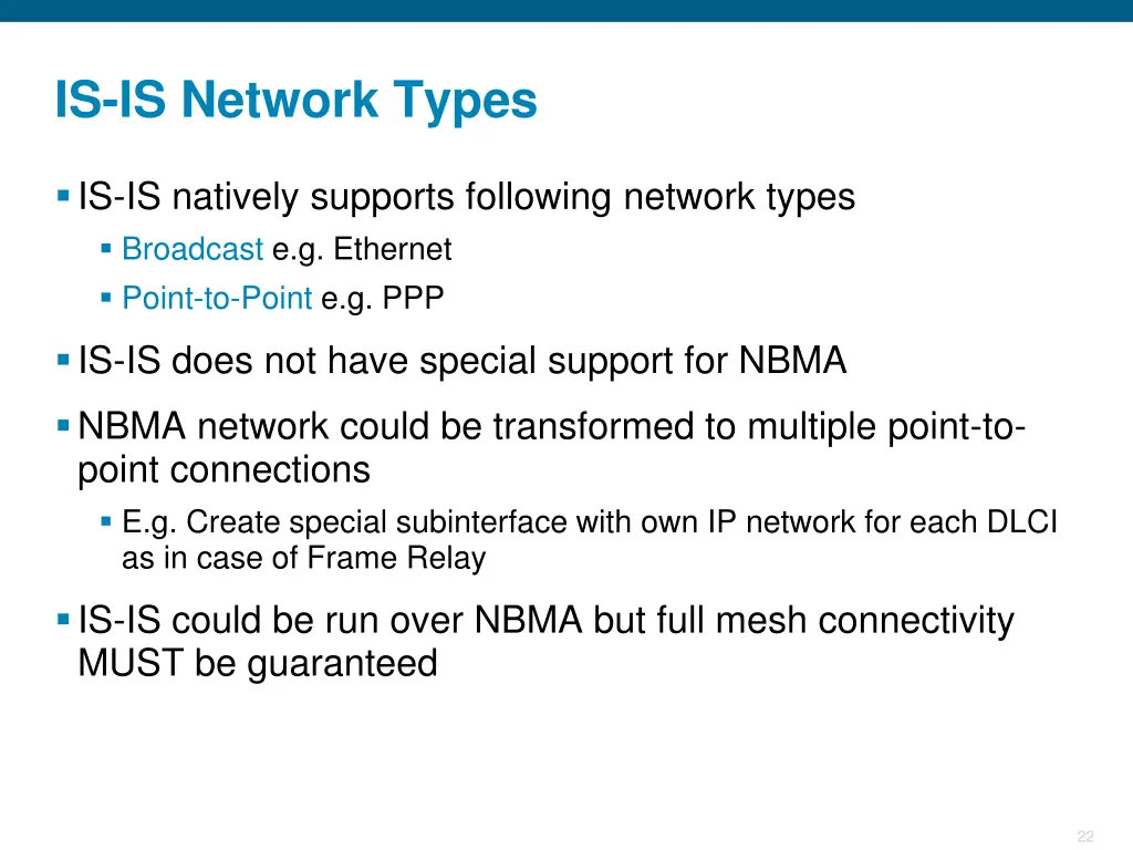 is is network types