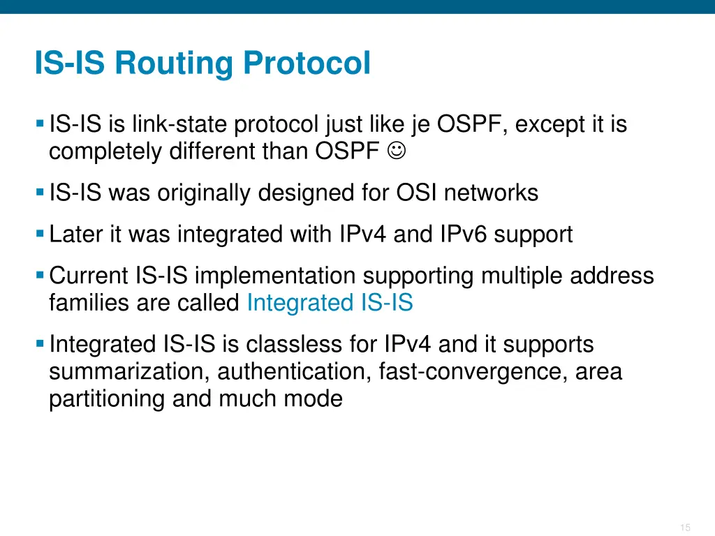 is is routing protocol