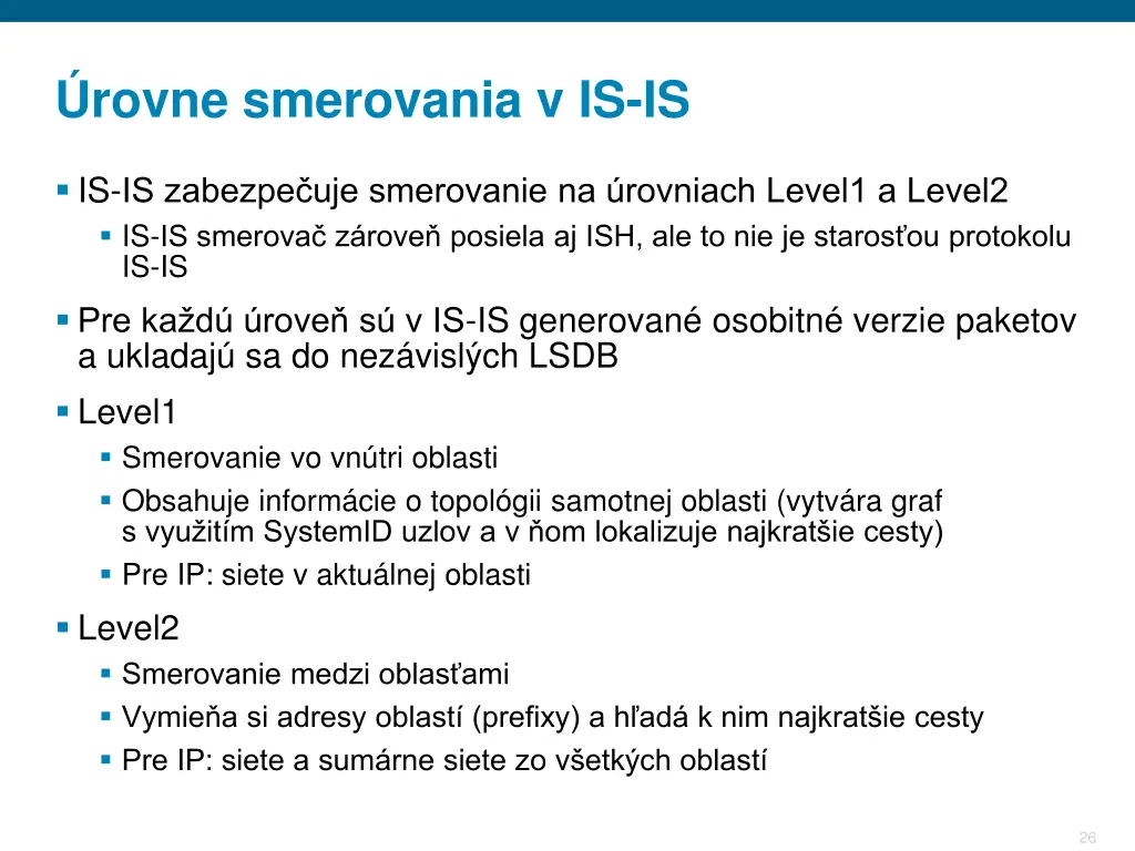 rovne smerovania v is is
