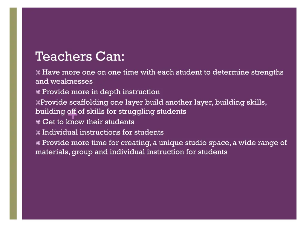 teachers can