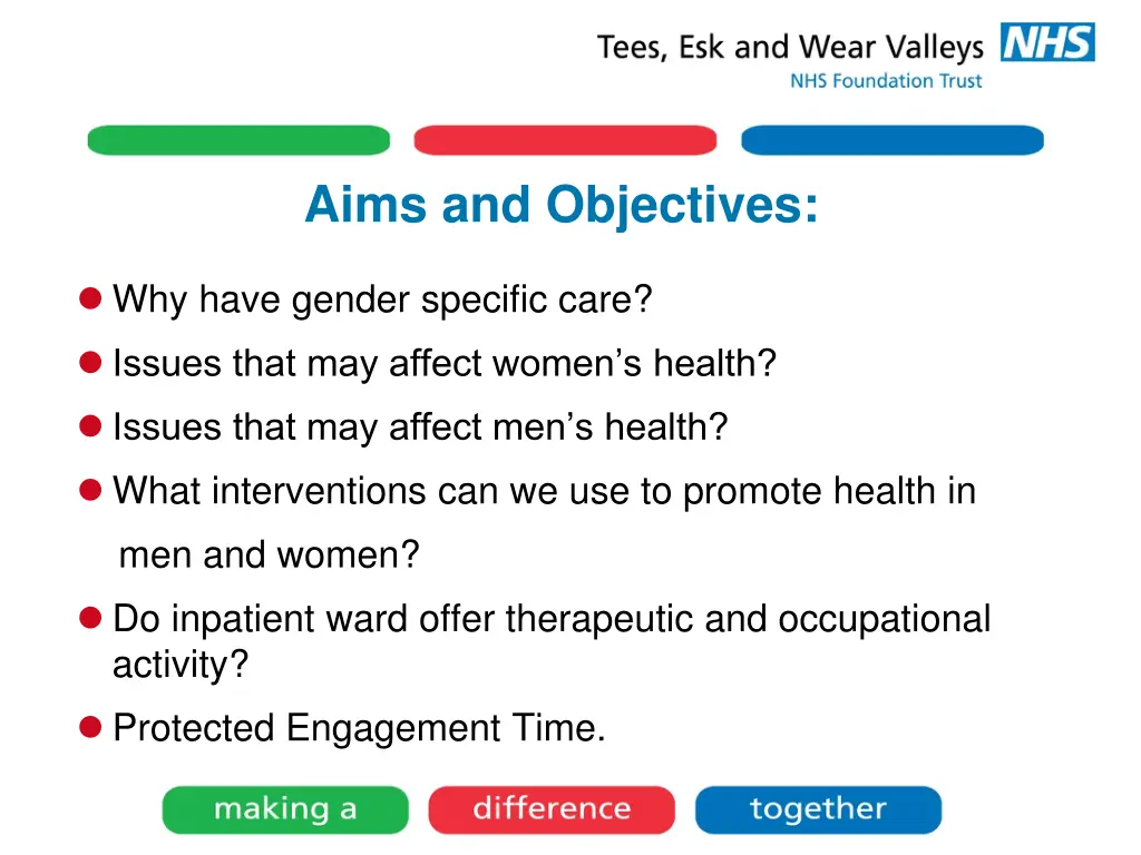 aims and objectives