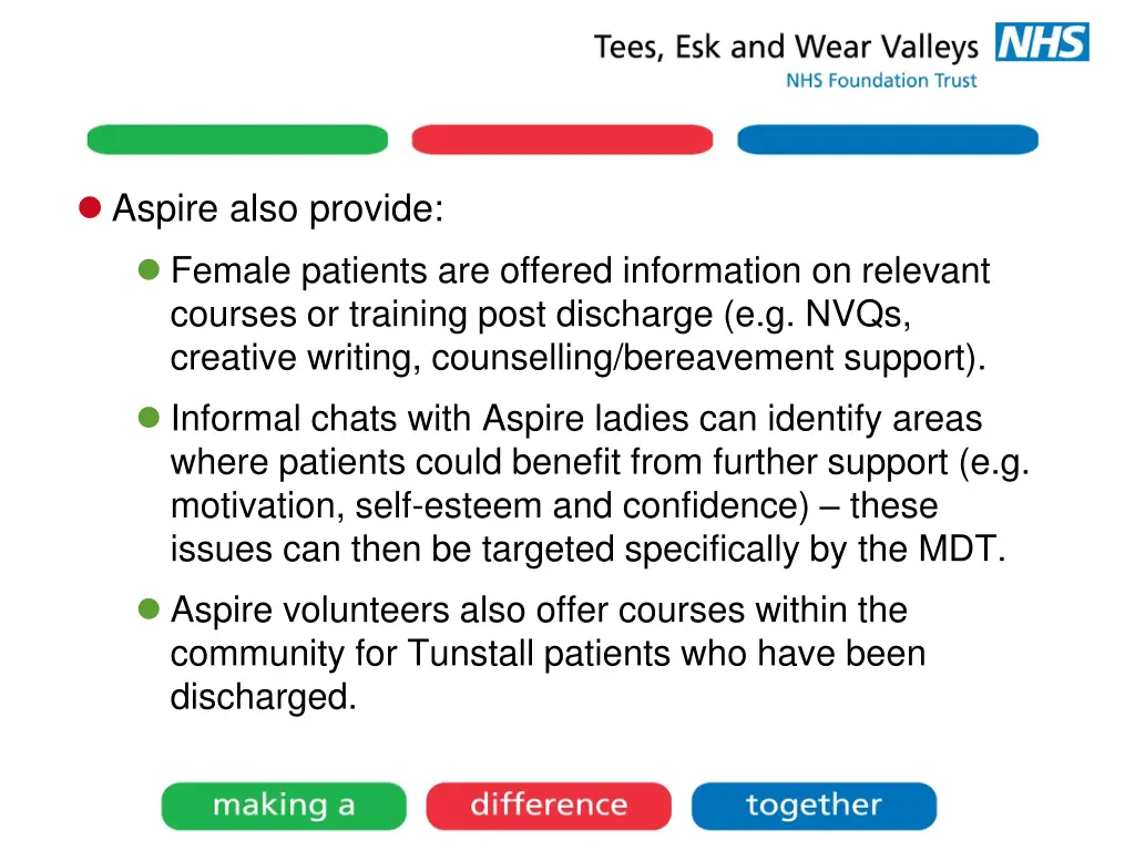 aspire also provide