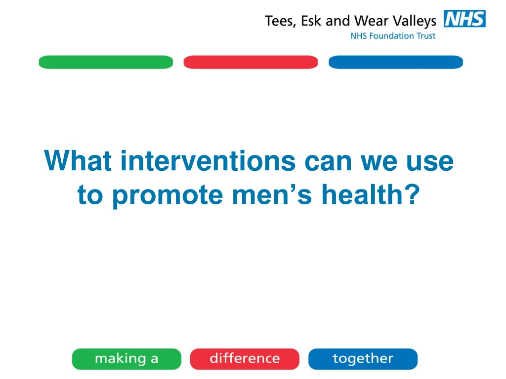 what interventions can we use to promote