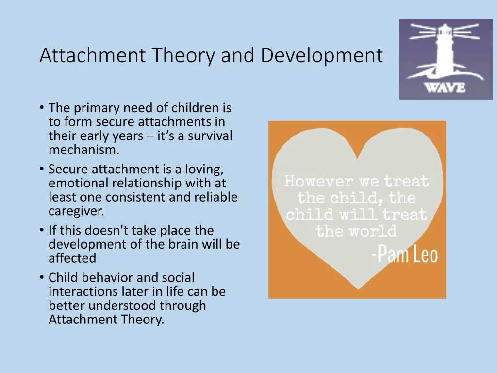 attachment theory and development