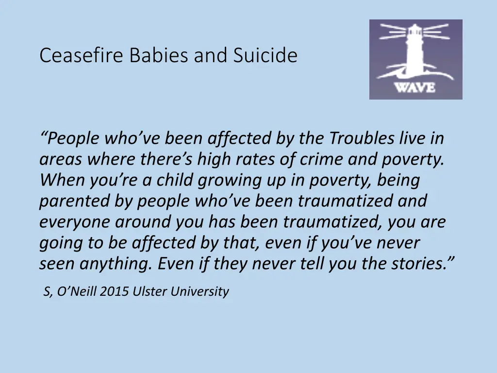 ceasefire babies and suicide