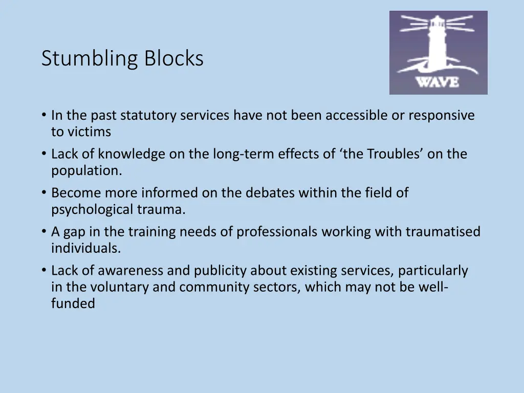 stumbling blocks