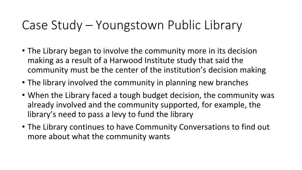 case study youngstown public library