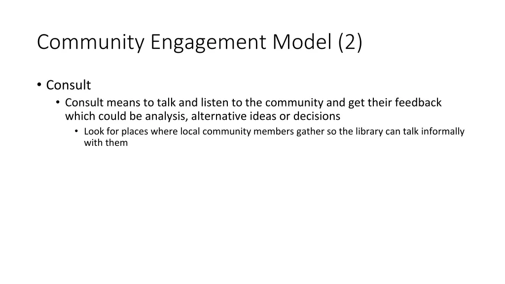community engagement model 2