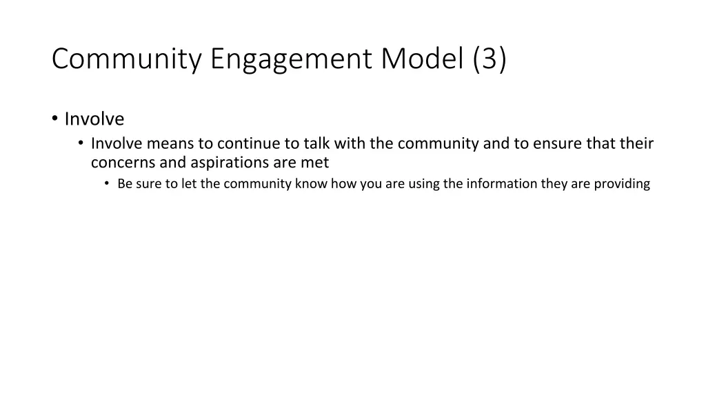 community engagement model 3