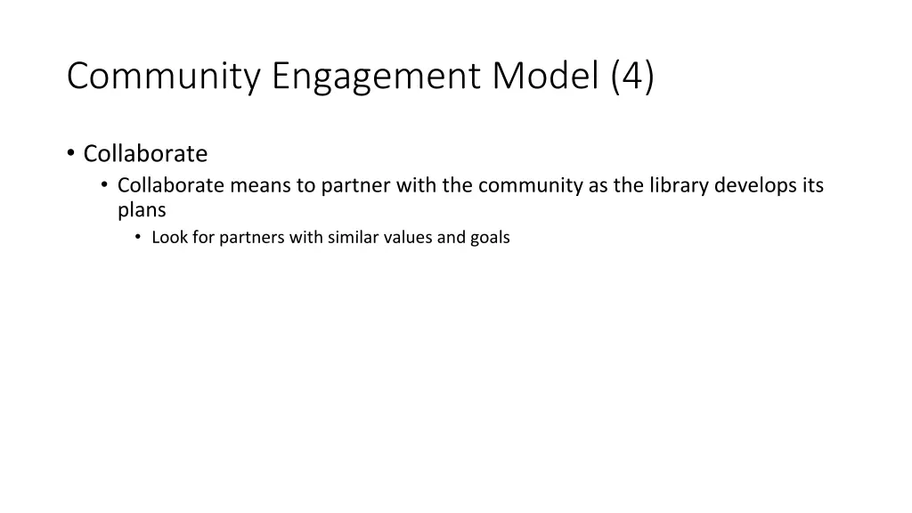 community engagement model 4