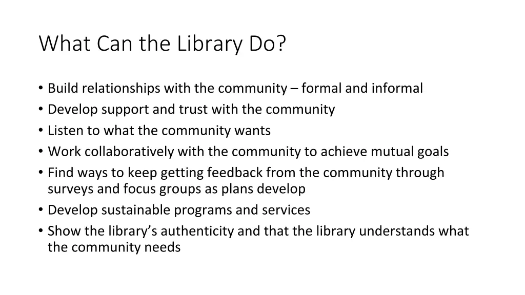 what can the library do