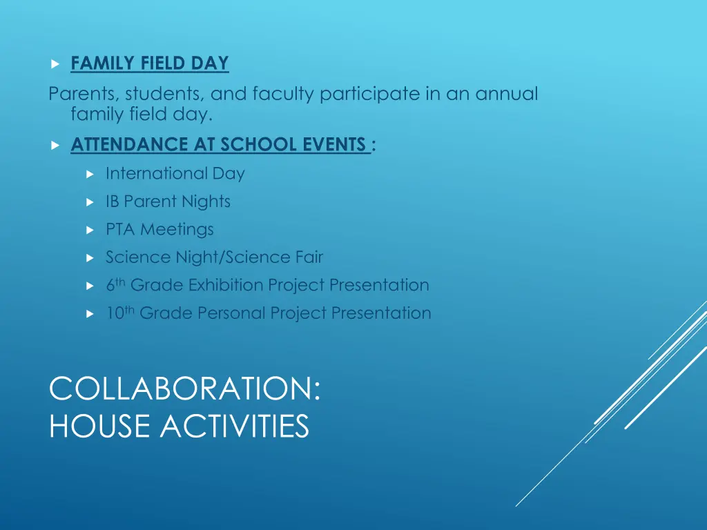 family field day parents students and faculty