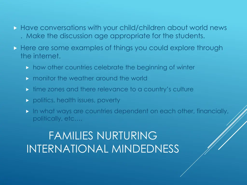 have conversations with your child children about