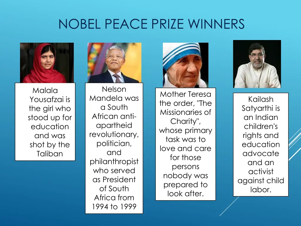 nobel peace prize winners