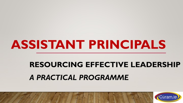 assistant principals
