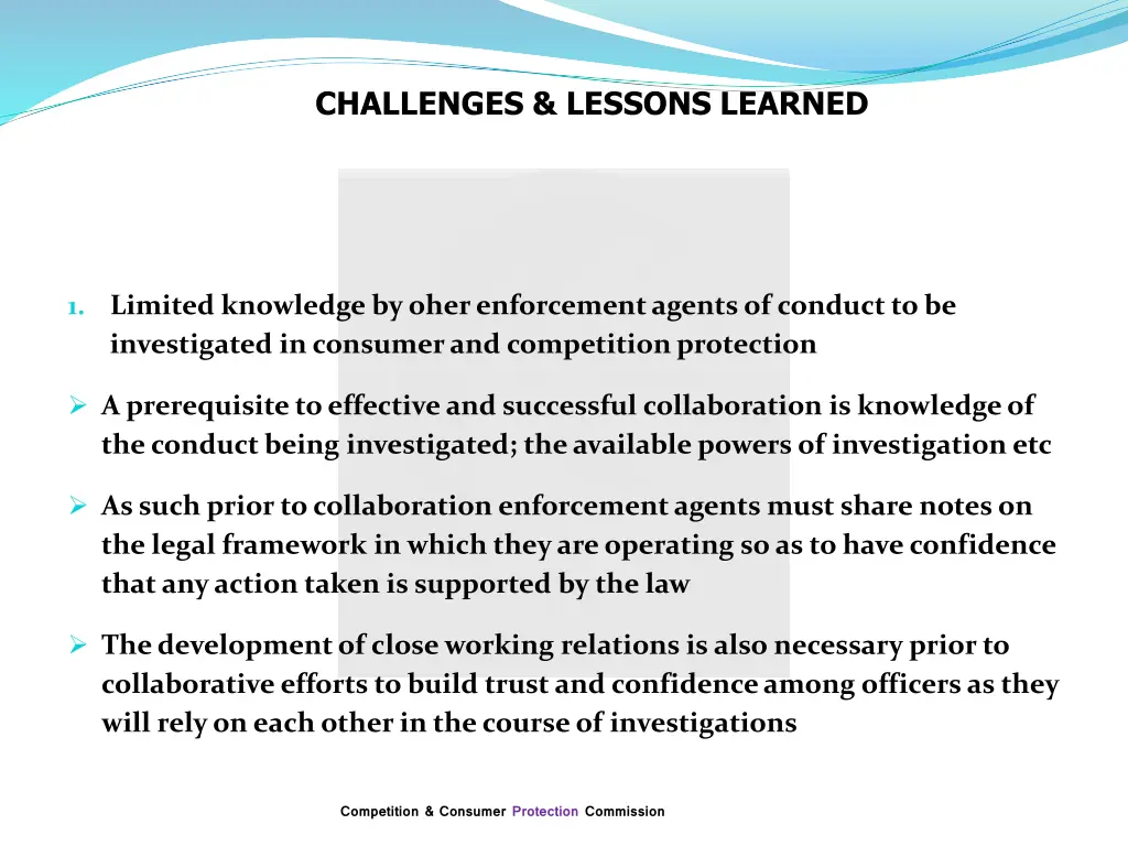 challenges lessons learned