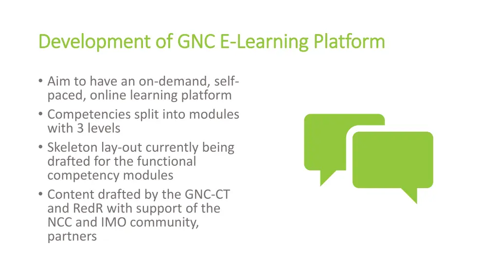 development of gnc e development