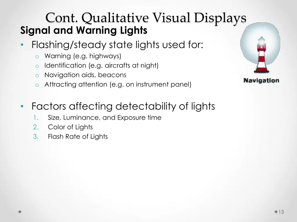 cont qualitative visual displays signal