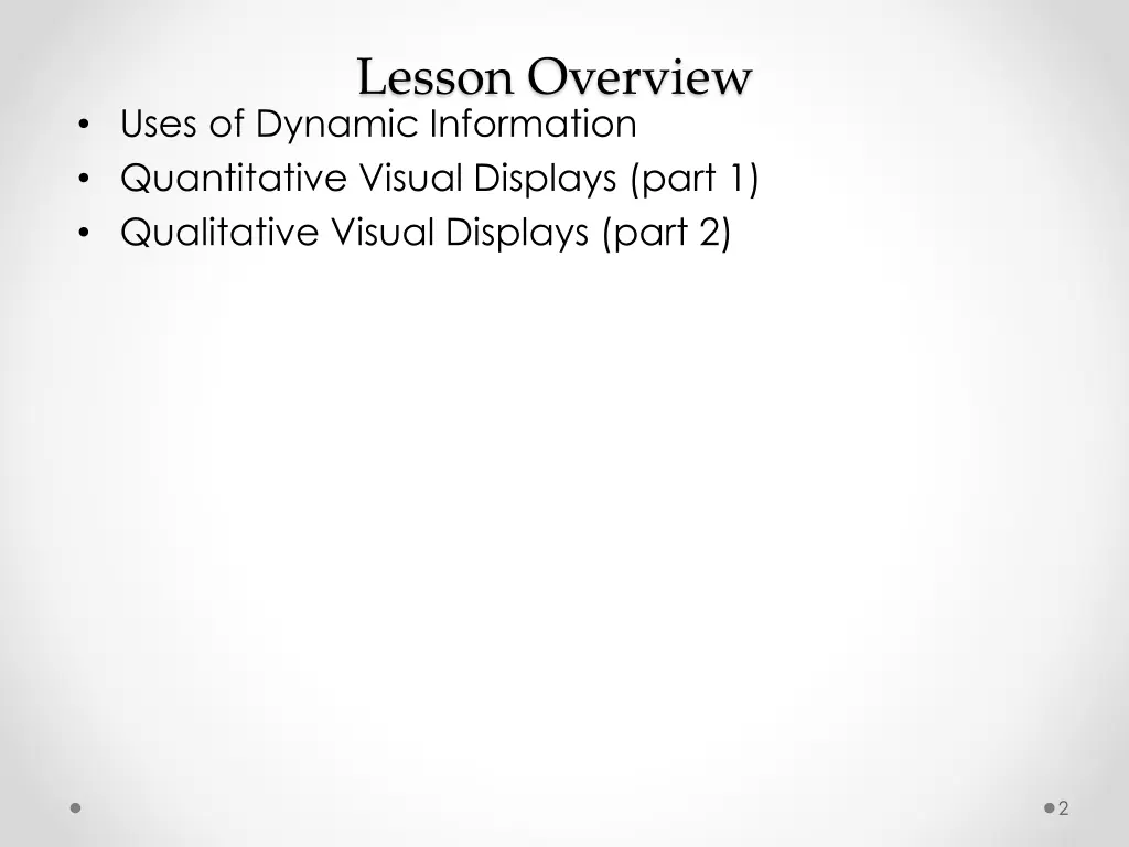 lesson overview