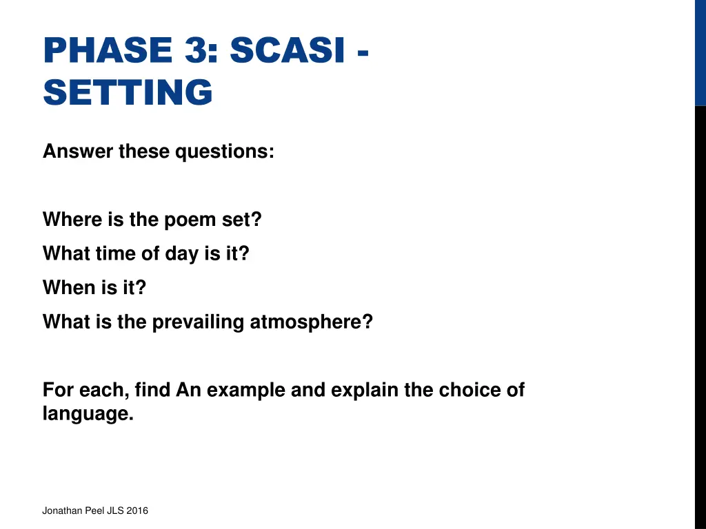 phase 3 scasi setting