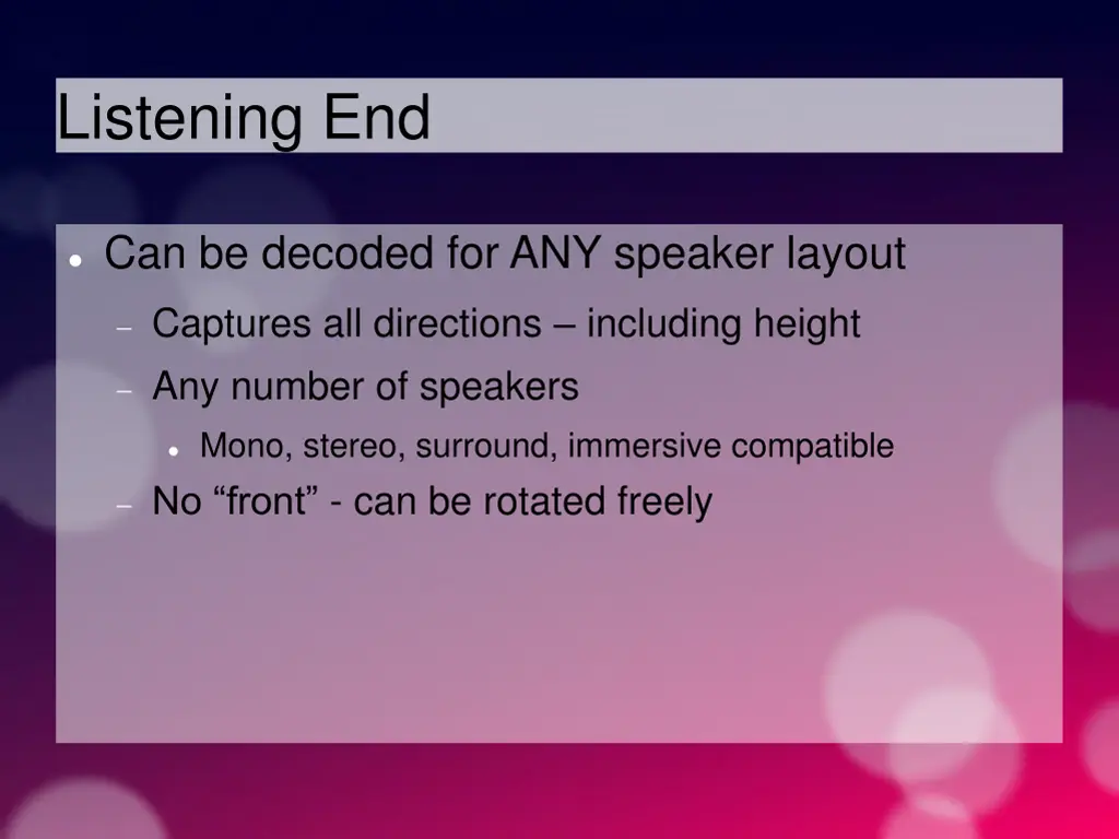 listening end