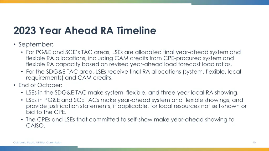 2023 year ahead ra timeline 2