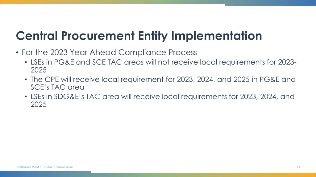 central procurement entity implementation 2