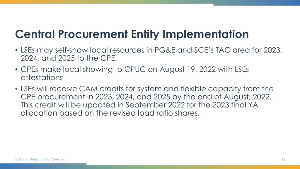 central procurement entity implementation 3