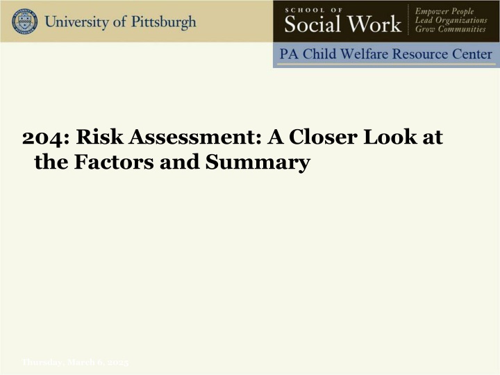 204 risk assessment a closer look at the factors