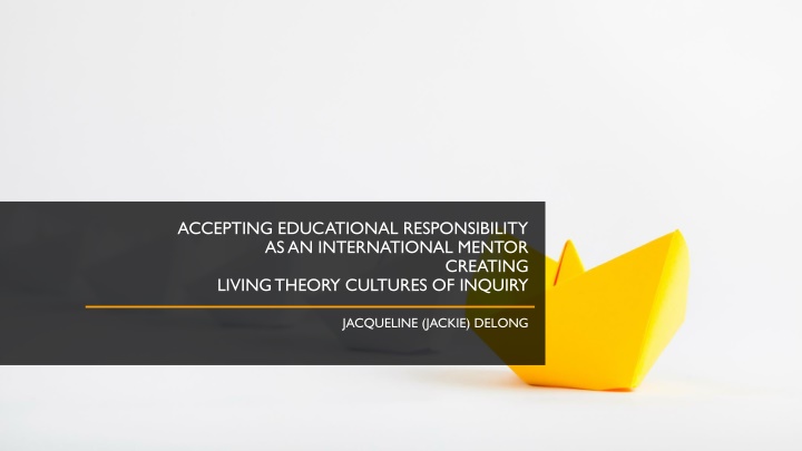 accepting educational responsibility