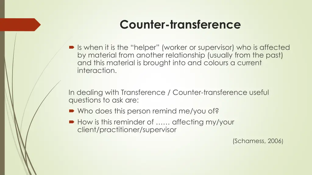 counter transference
