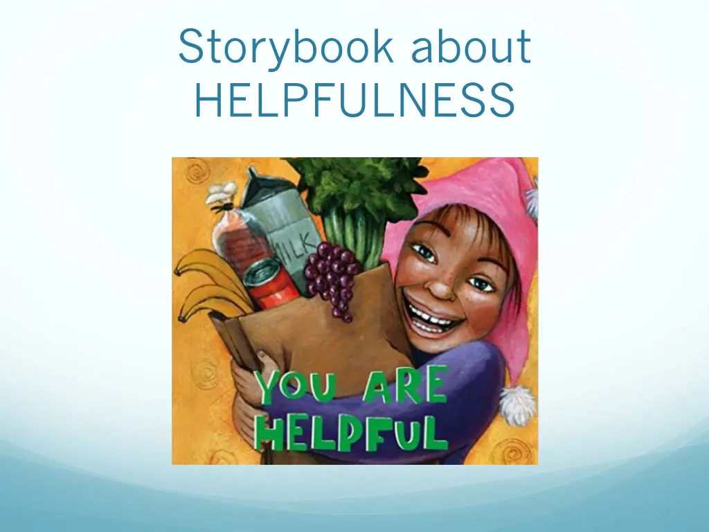 storybook about helpfulness