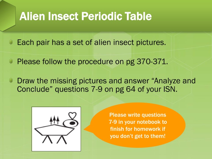 alien insect periodic table alien insect periodic