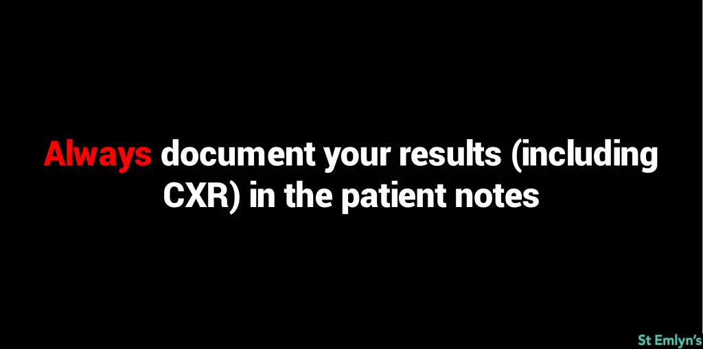 always document your results including