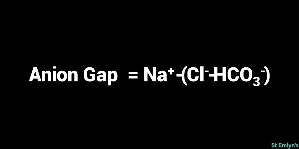 anion gap na cl hco 3