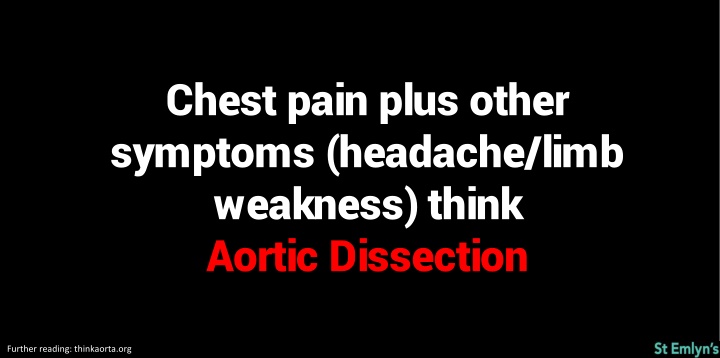 chest pain plus other symptoms headache limb