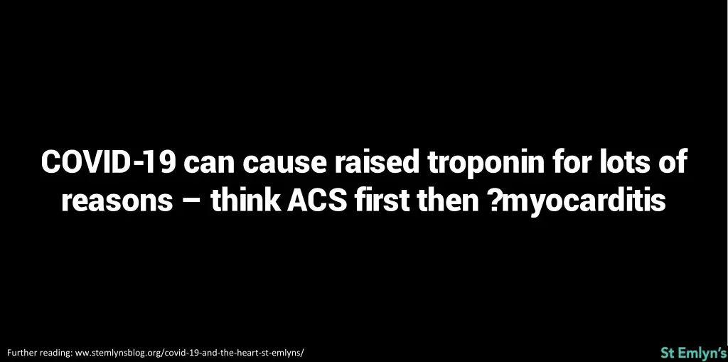 covid 19 can cause raised troponin for lots